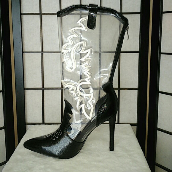 clear cowboy boots